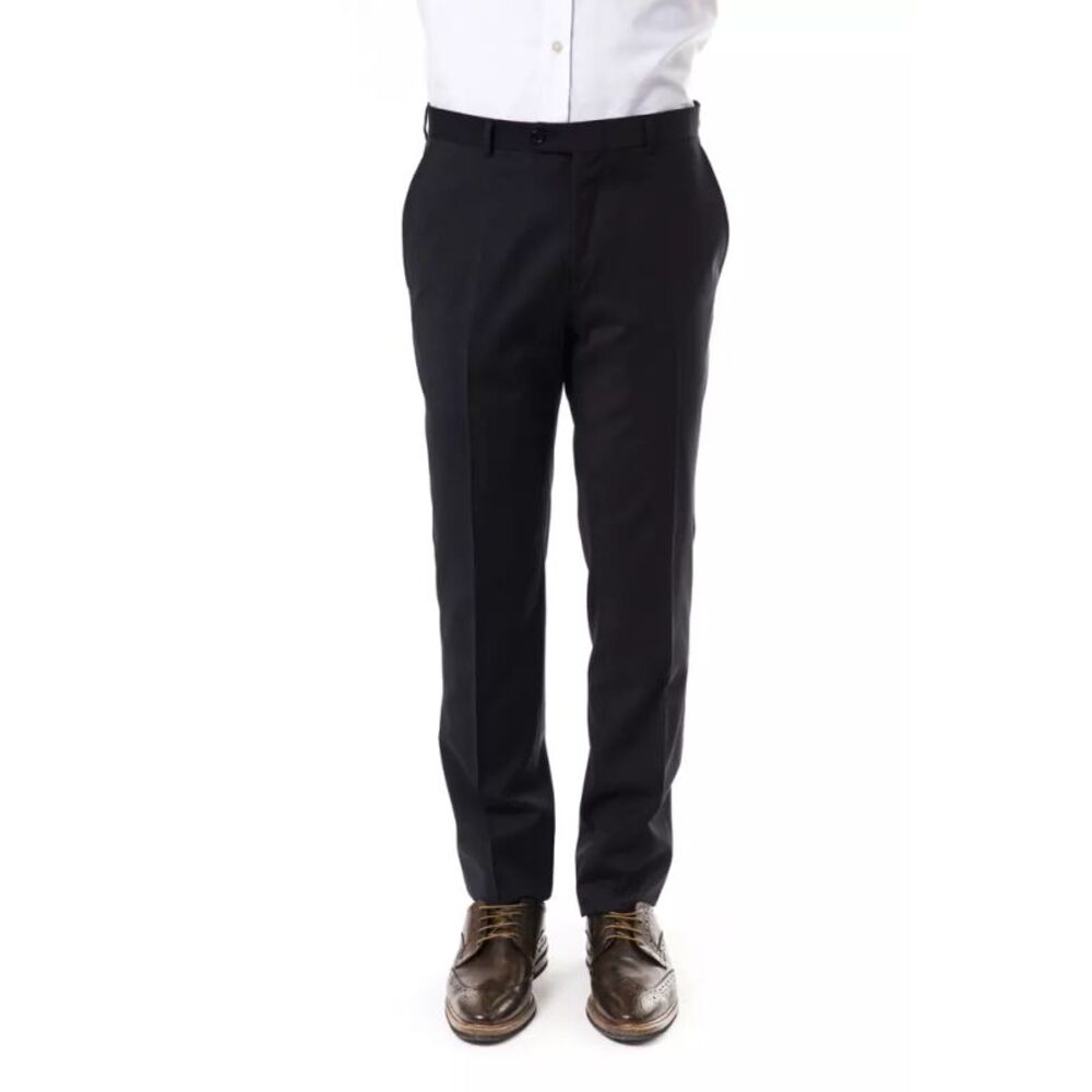 Uominitaliani Gray Wool Men Men's Pants